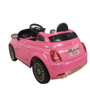 Elektrische kinderauto fiat 500 roze 5