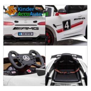Mercedes GT4 AMG kinderauto Wit 4