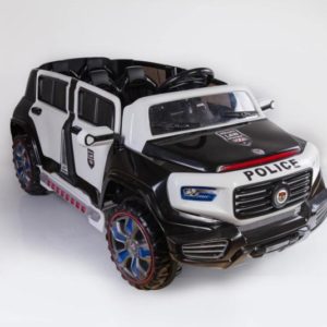 Elektrische kinderauto politie 4 deurs 3