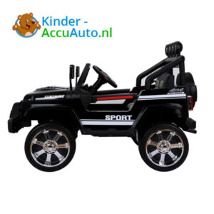 Monster Jeep Zwart Kinderauto 2