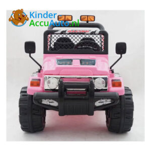 Elektrische kinderauto jeep raptor roze 3