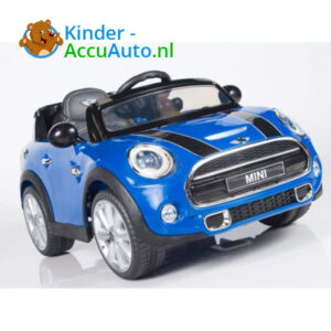 Mini Cooper Kinderauto Blauw 4