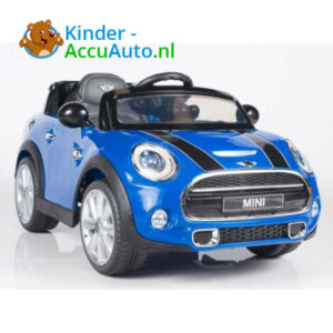 Mini Cooper Kinderauto Blauw 5