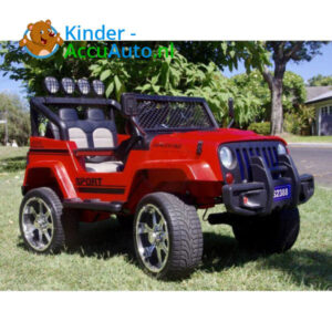 Monster Jeep Kinderauto Rood 2