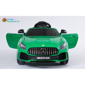 Kinder accu auto mercedes GTR AMG kinderauto groen 2