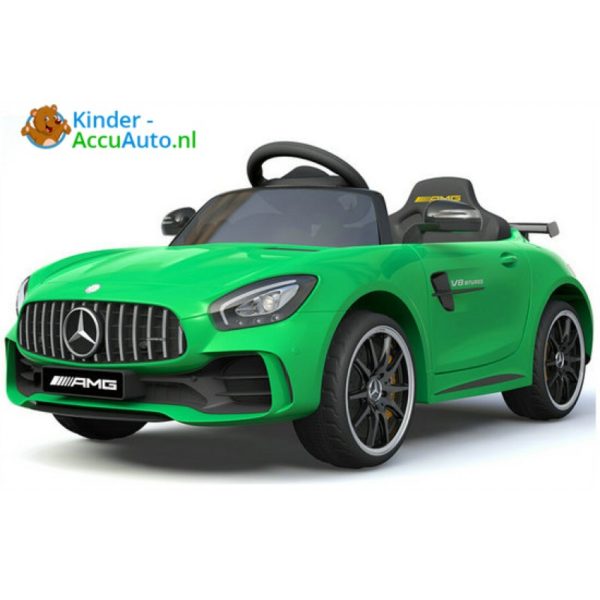 Kinder accu auto mercedes GTR AMG kinderauto groen 6