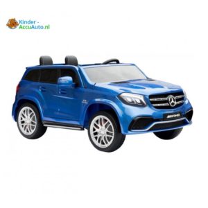 Kinder accu auto mercedes GLS 63 blauw