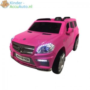 Mercedes GL63 amg kinderauto roze