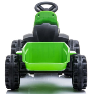 tractor trailer kinderauto 6V groen 3