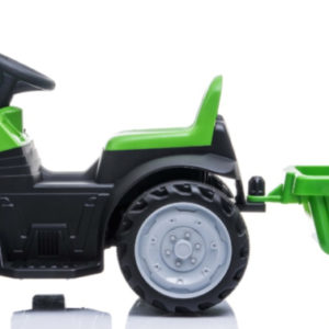 tractor trailer kinderauto 6V groen 4