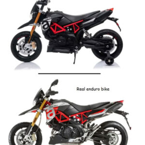 Aprilia Dorsaduro Zwart Kindermotor 6