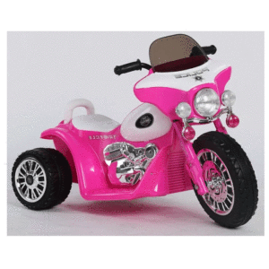 Elektrische politie kindermotor 6v roze 1