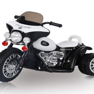 Elektrische politie kindermotor 6v zwart 3