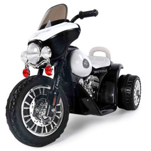 Elektrische politie kindermotor 6v zwart 6