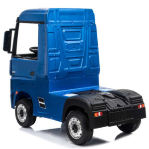 Elektrische kinder vrachtwagen mercedes actros blauw 5