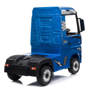 Elektrische kinder vrachtwagen mercedes actros blauw 8