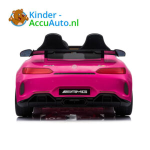 Mercedes GTR 2-zitter Roze Kinderauto 4