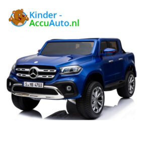Mercedes X-Class Blauw Kinderauto 2persoons 4WD 4