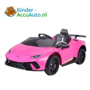 Lamborghini Huracan Roze Kinderauto 3