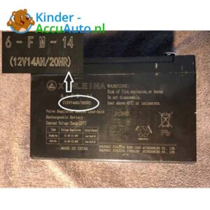 Accu Kinderaccuauto 12V 14AH 3