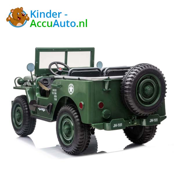 Jeep Army Groen Kinderauto 4WD 3