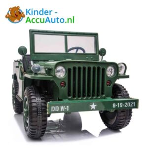 Jeep Army Groen Kinderauto 4WD 4