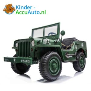 Jeep Army Groen Kinderauto 4WD 5