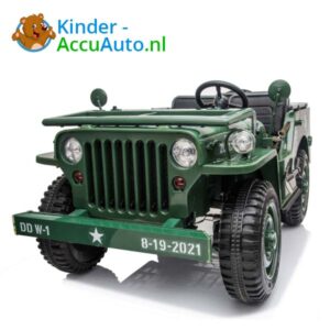 Jeep Army Groen Kinderauto 4WD 7