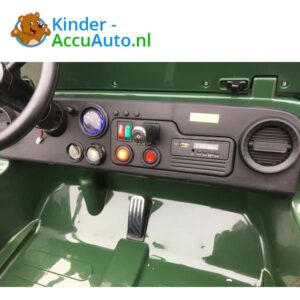 Jeep Army Groen Kinderauto 4WD 8