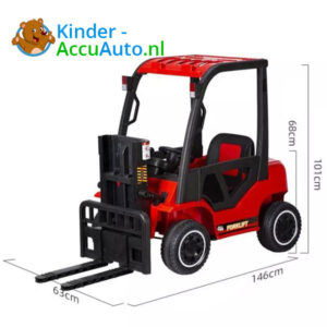 elektrische heftruck kinder rood 4